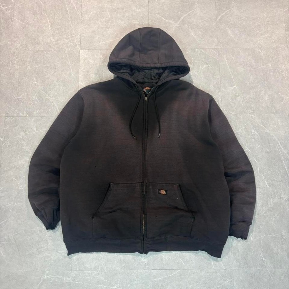 1990's Crazy faded dickies zip up jacket